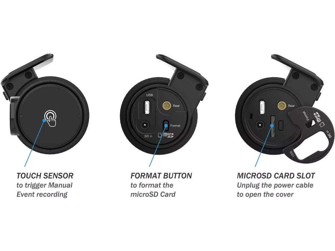 BlackVue DR970X-2CH Front & Rear Dash Cam with 64GB microSD Card