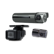 IROAD X30 Front + Rear + 1 x External Camera - 3CH Dash Cam with 64GB microSD Card