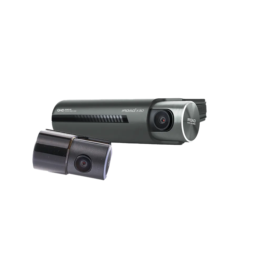 IROAD X30-2CH Front & Rear Dash Cam with 64GB microSD Card