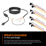 Road Angel Halo Start Dash Cam Hardwiring Kit