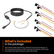 Road Angel Halo Dash Cam Hardwiring Kit - for Halo Ultra