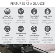 Thinkware Dash Cam F200 Pro with Lock Box - 1CH Dash Cam (16GB SD Card inc)
