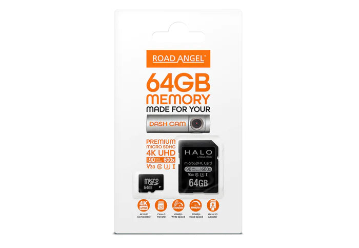 Road Angel MicroSD Card - Automotive Grade, Made for Halo Dash Cams