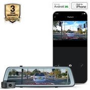 Road Angel Halo View Rear View 2CH - Mirror and Dash Cam with 10" Touch Screen & Dual Parking Mode