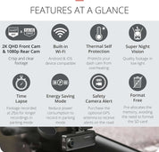 Thinkware Dash Cam Q200 - 2CH Dash Cam (32GB SD Card inc)