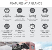 Thinkware Dash Cam U1000 PLUS- 1CH Dash Cam (64GB SD Card inc)