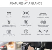 Thinkware Dash Cam U3000 - 2CH Dash Cam (64GB SD Card inc)
